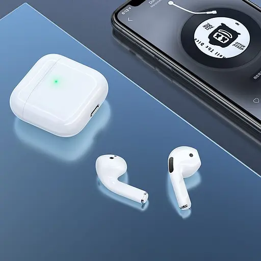 Беспроводные сенсорные Bluetooth v5.1 TWS наушники EW02 Plus с зарядным кейсом - фото 6