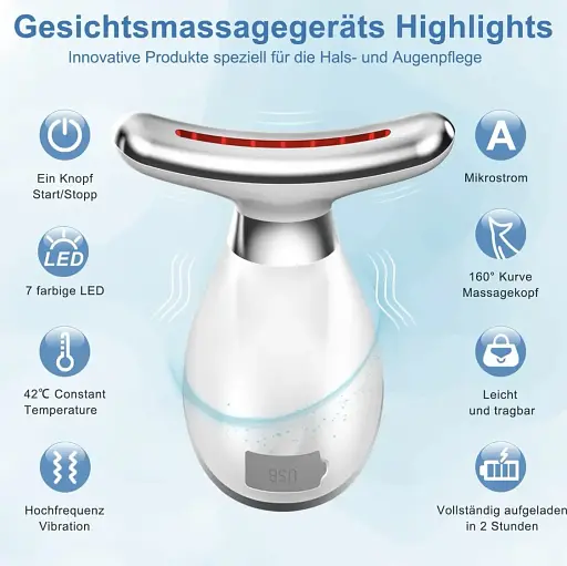 Массажер KKS-252 для лица и шеи против морщин. - фото 3