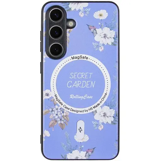 TPU+PC чехол Epik Secret Garden with MagFit для Samsung Galaxy S24 FE Lilac