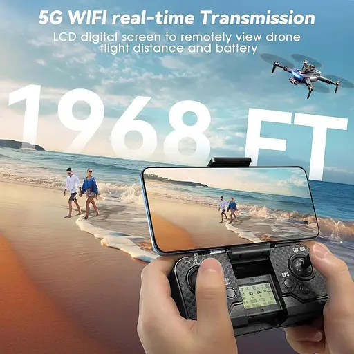 GPS-дрон з камерою 4K для дорослих та початківців 5G WiFi - фото 6