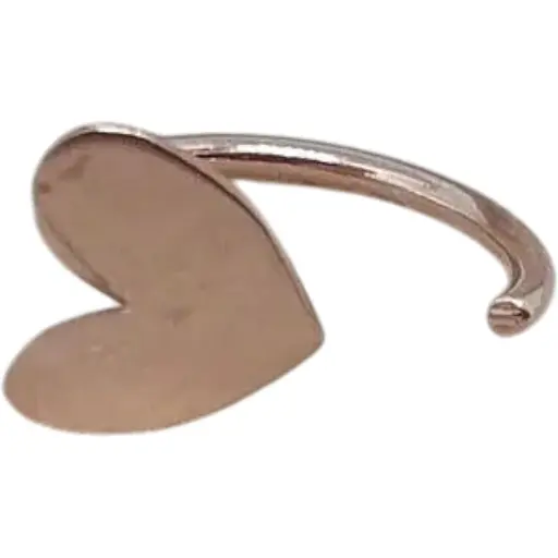 Золотая моносерьга-пуссета Favoritum Сердечко. 310132