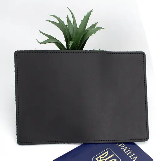 Обложка на паспорт кожаная HandyCover HC0073 черная - фото 4