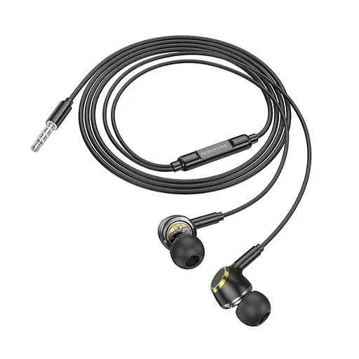 Навушники BOROFONE BM83 Craft universal earphones with mic Black - фото 4