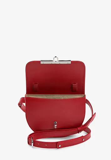 Жіноча шкіряна сумка поясна-кросбоді Bridget червона - фото 4