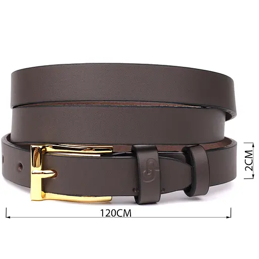 Ремінь шкіряний Grande Pelle для жінок 120х2 см елегантний вузький acs0029637 - фото 3