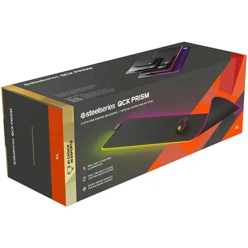 Ігрова поверхня SteelSeries QcK Prism RGB Cloth XL Black (63826) - фото 5
