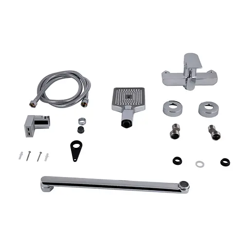 Смеситель для ванны Qtap Aries с длинным поворотным изливом (c душевым гарнитуром) QTARI2601CRM45558 Chrome - фото 7