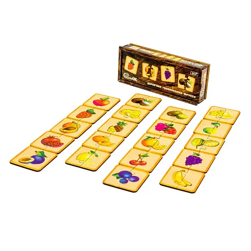 Дерев'яна головоломка "Фрукти" PuzzleOK Puz-36359, 40 елементів - фото 2