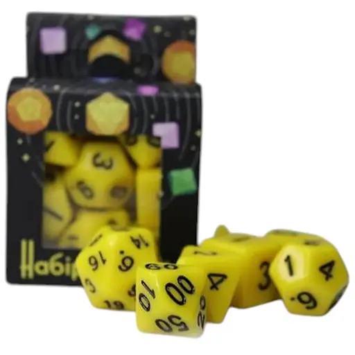 Набір кубиків Opaque 7 Dice Set - Yellow , 7 шт. (g7dopaq11) - фото 1