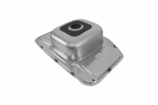 Кухонна мийка з нержавіючої сталі Platinum сатин 7851 (0,8/180 мм), R, Satin - фото 7