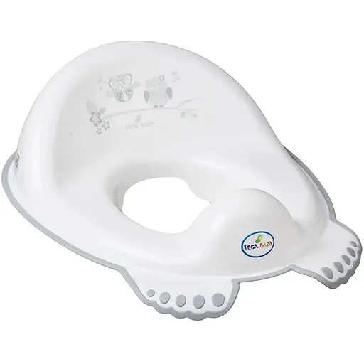 Туалетне сидіння Tega Baby Сова з гумками протиковзними біле