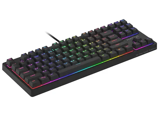 Клавиатура игровая механическая HATOR HTK520 Black Rockfall 2 Mecha TKL Orange - фото 2