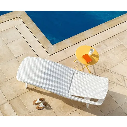 Шезлонг пластиковий Keter Pacific, білий - фото 2