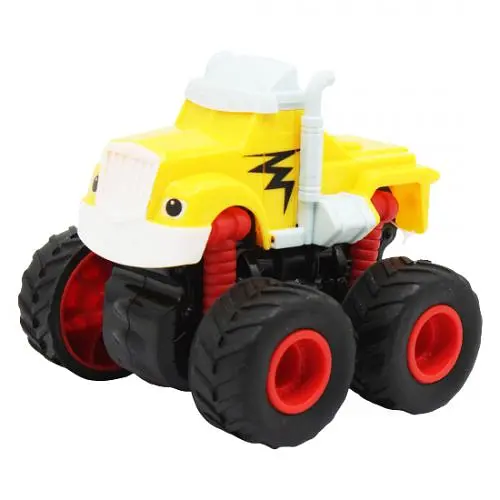 Машинка "Вспыш" 2016-7 инерционная пластиковая, 10см Желтый - фото 2