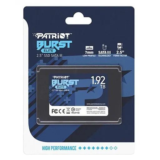 Накопичувач Patriot SSD Burst Elite 1920GB 2.5` 7mm SATAIII TLC 3D - фото 2