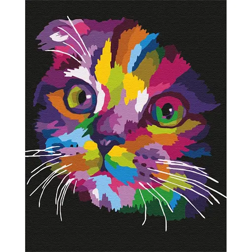 Картина за номерами Райдужне кошеня Brushme 40x50 см кольорова 000221119