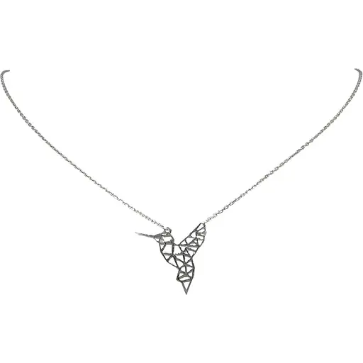 Серебряное колье Qvaliz Колибри. 908-01127