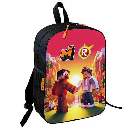 Рюкзак шкільний дитячий 36х27см Майнкрафт і Роблокс «Minecraft» Roblox з принтом для хлопчика (00623)