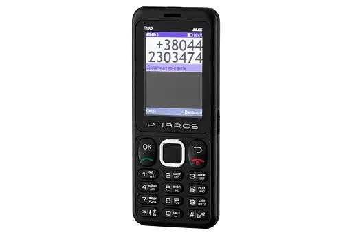 Мобільний телефон 2E E182 Pharos Dual Sim чорний - фото 3