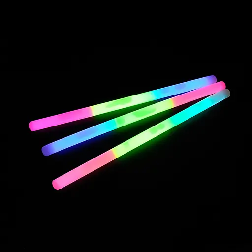 Чарівна паличка 2305-6, 30 см, світиться в темряві, веселка - фото 2