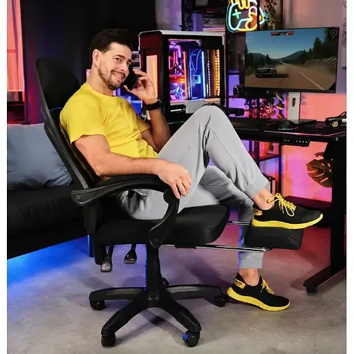 Геймерское кресло Di Volio Sporte черный - фото 5