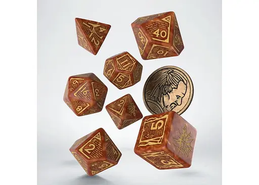 Набір кубиків The Witcher Dice Set. Vesemir - The Wise Witcher , 7 шт. (SWVE4Y) - фото 2