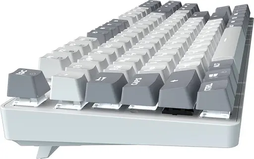 Клавіатура дротова GamePro Genesis Metallic Outemu Red Swithes USB White (MK110W) - фото 4