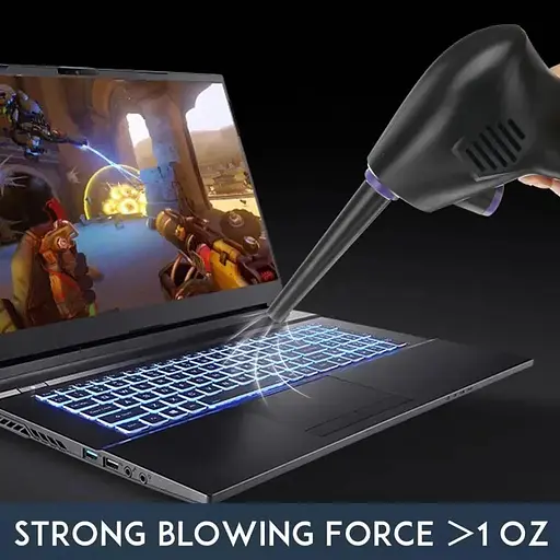 Портативный воздушный компрессор Nectronix RPM-6000 на аккумуляторе для продувки ПК, ноутбуков, кондиционеров - фото 5