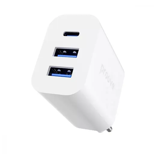 Зарядний пристрій на 3 виходи 30 ватів Proove Rapid 2 USB + Type-C - фото 3