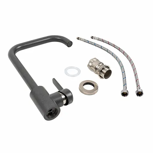 Змішувач для кухні Platinum KT 11 (3008B-FH) Моріон Графит - фото 2