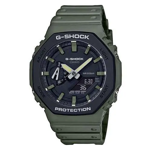 Ударопрочные полимерные наручные часы Casio G-Shock GA-2110SU-3AER с полимерным ремешком - фото 3