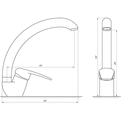 Змішувач для кухні Globus Lux Koln GLK-0203S - фото 4