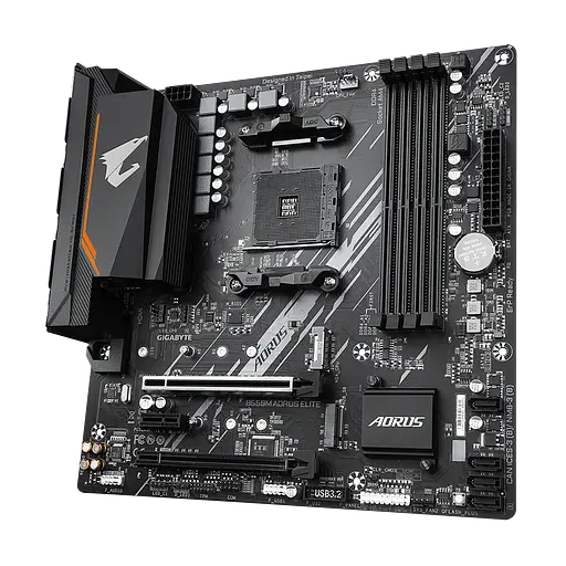 Материнська плата Gigabyte B550M Aorus Elite Socket AM4 (B550M AORUS ELITE) - фото 2
