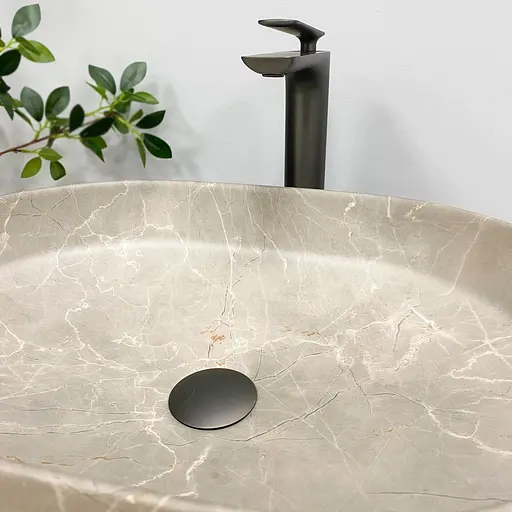 Умивальник VBI Verona 50 beige stone matt накладний VBI-011325 - фото 4