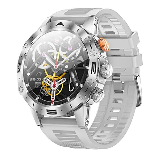 Смарт годинник Hoco Y20 з функцією дзвінка сріблястий (6942007619417) - фото 3