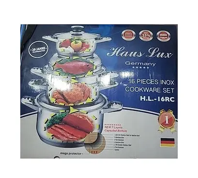 Набір каструль з кришками Haus Lux HL-16RC 16 предметів - фото 7