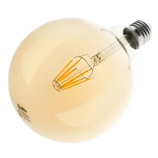 Лампа Brille світлодіодна LED 6W E27 COG WW G125 Amber 220 В