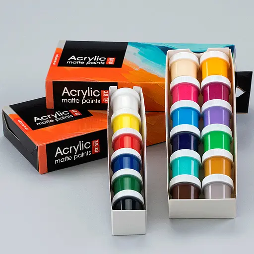 Набір акрилових фарб Arteo Art матовий 18x10 мл - фото 3