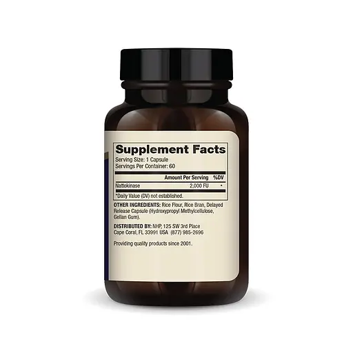 Наттокіназа Dr. Mercola Nattokinase 2000 FU, 60 капсул для підтримки серцево-судинної системи - фото 2