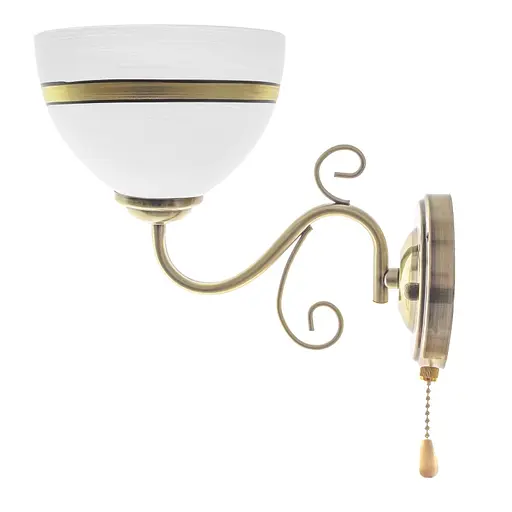 Бра Brille LK-570W/1 настінне накладне класичне E27 AB - фото 2