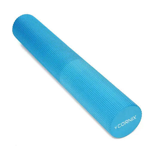 Масажний ролик Cornix EVA+ 90 x 15 см (валик, ролер) XR-0316 Blue - фото 4