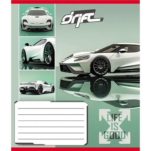 Зошит учнівський "Дріфт" 024-550368K-5 в клітинку, 24 аркуші