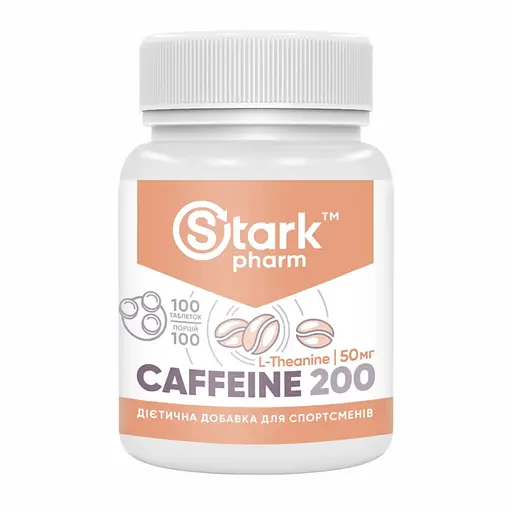 Кофеин Stark Pharm Stark Caffeine 200 mg 100 tabs (1086-100-60-2442985-20)