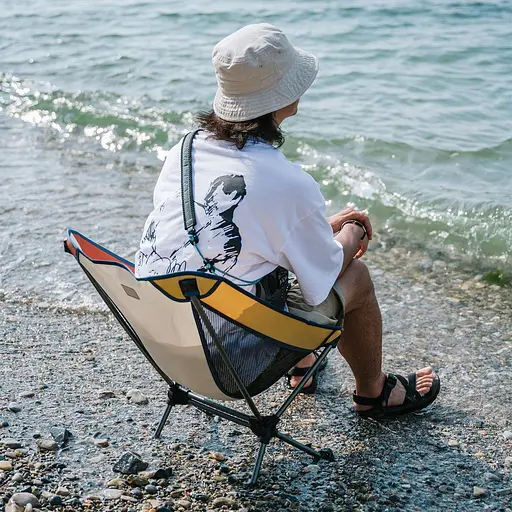 Туристическое раскладное кресло Naturehike YL08 NH20JJ027 (Бело-оранжевый) - фото 8