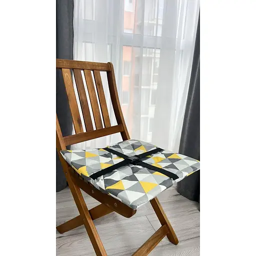 Водоотталкивающая подушка на стул Треугольный принт (2 шт.) - фото 4
