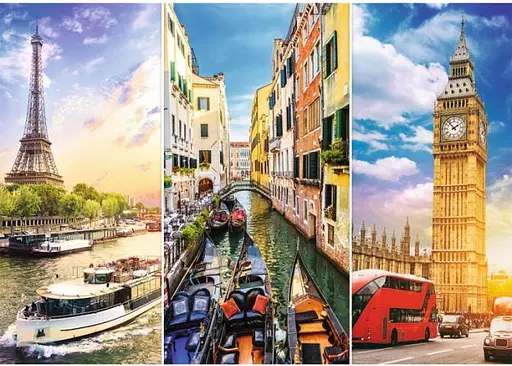 Пазл Trefl Подорож Європою колаж 4000 ел. (45009) - фото 2