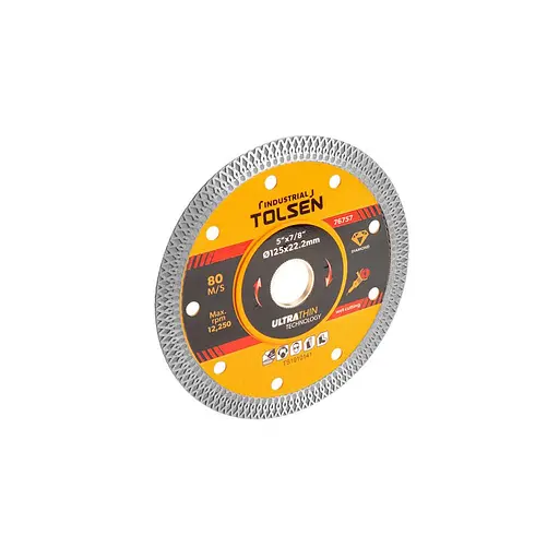 Круг отрезной Tolsen ПРОФИ алмазный ультратонкий 230х22.2 мм Турбо 10х1.8мм (76759)