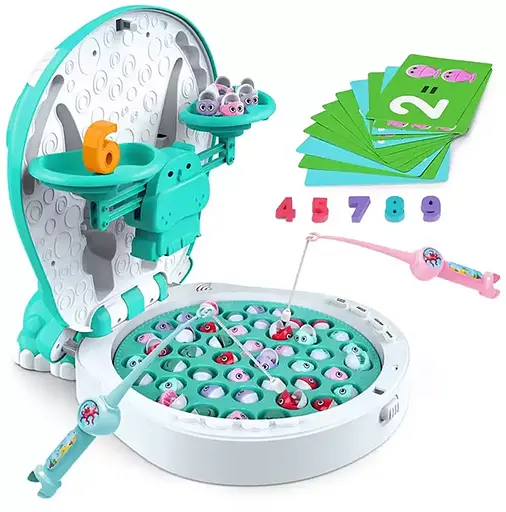 Риболовля Бегемот, звук англ., підсвічування, 44 рибки, 2 вудки, 156-8C (В асортименті) - фото 5