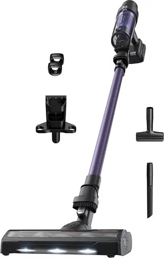 Пылесос беспроводной Rowenta X-Pert 7.60 Allergy 140 Вт автон. работа до 45 мин HEF system 99.9% подсветка база для зарядки фиолетовый - фото 2