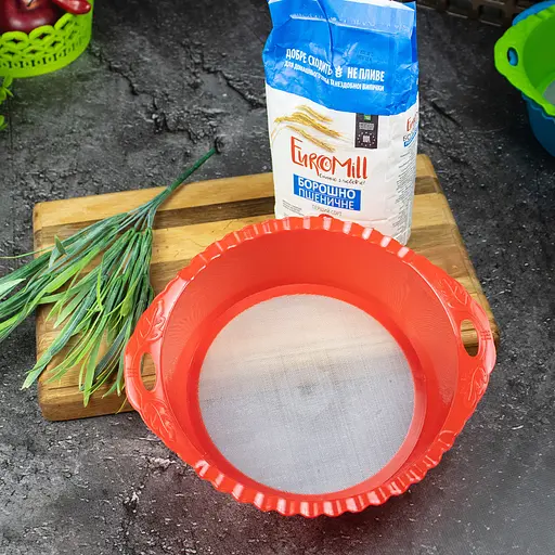 Сито пластиковое Ø 22 см Красный 88019 - фото 6